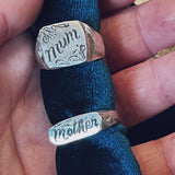 Mother signet ring