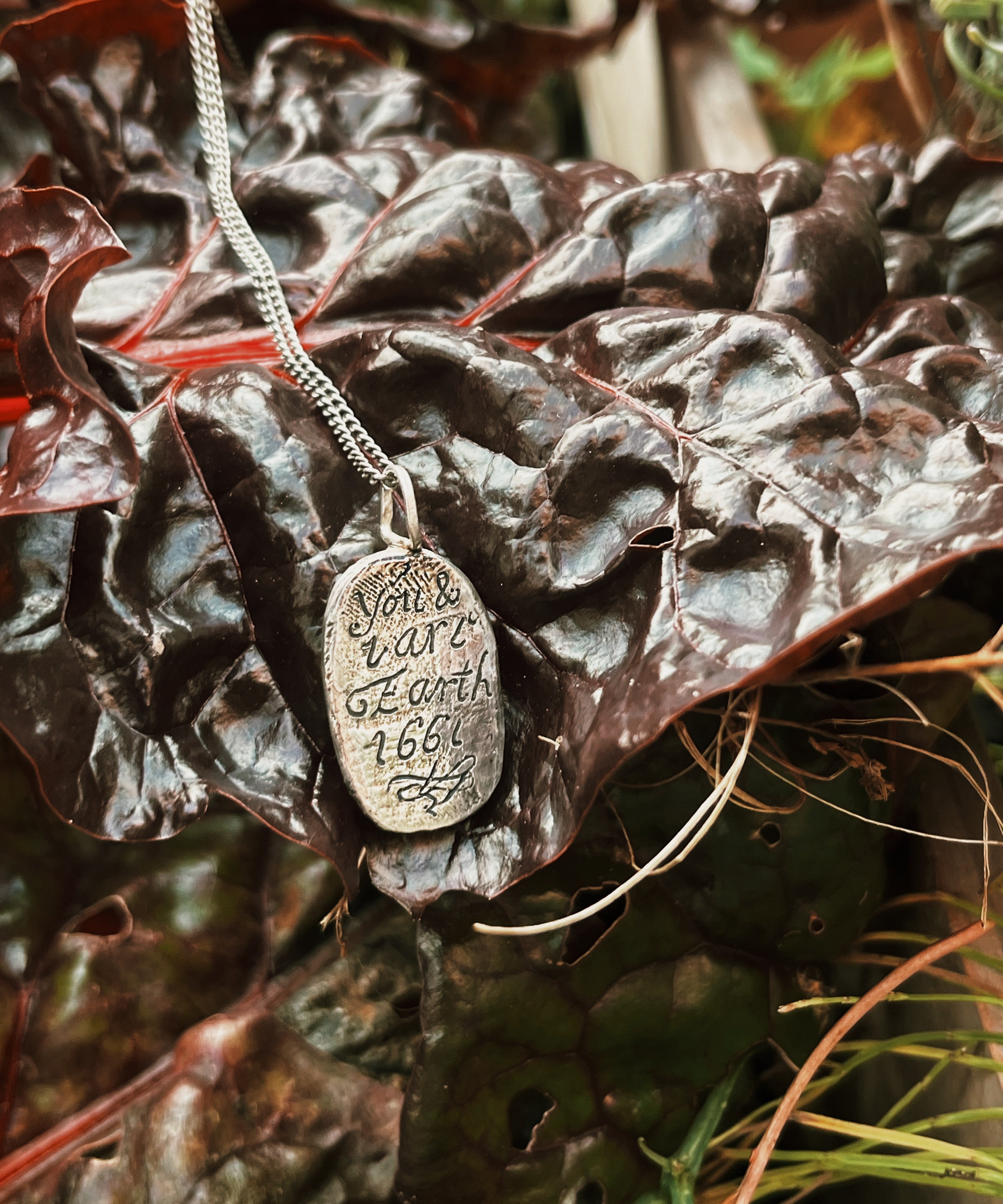 You and I are earth 1661 large pendant