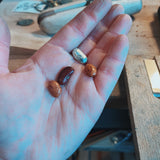 Solid silver lucky bean charm