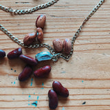 Solid silver lucky bean charm