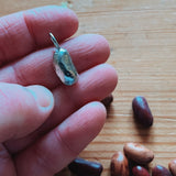 Solid silver lucky bean charm