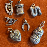 Solid sterling silver peanut charm