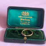 Gold and platinum diamond trilogy ring