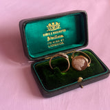 Gold and platinum diamond trilogy ring